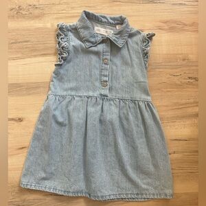 Zara mini denim dress